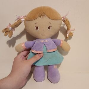 10” Kids Preferred Little Girl with braids Baby Doll Plush